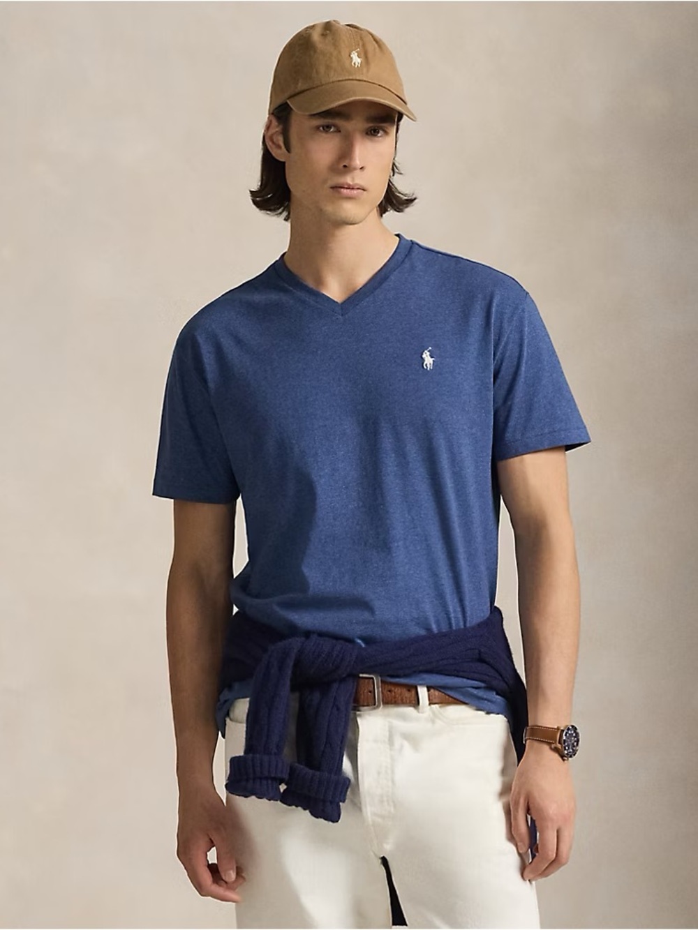 NWT Polo Ralph Lauren Classic Fit Jersey V-Neck T-Shirt